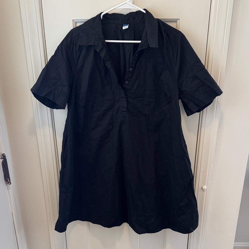 Old Navy Charcoal Short Sleeve Dress